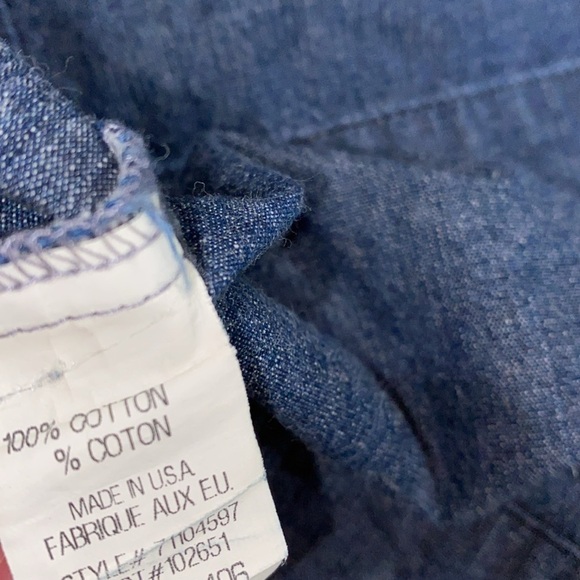 Theory vintage denim dress with pockets size 0 cotton fabric - Picture 10 of 10